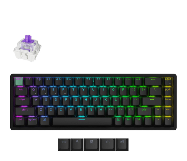 Keychron K6H J1 Gateron Magnetic Switch HotSwap RGB Metal Body 65% - 1370595 - zdjęcie 2